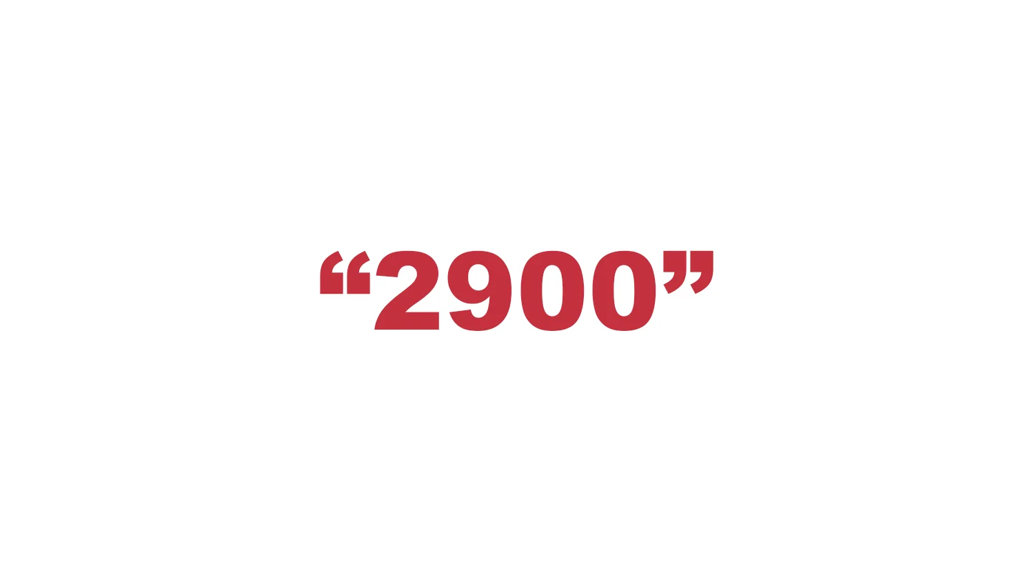 What does “2900” mean?