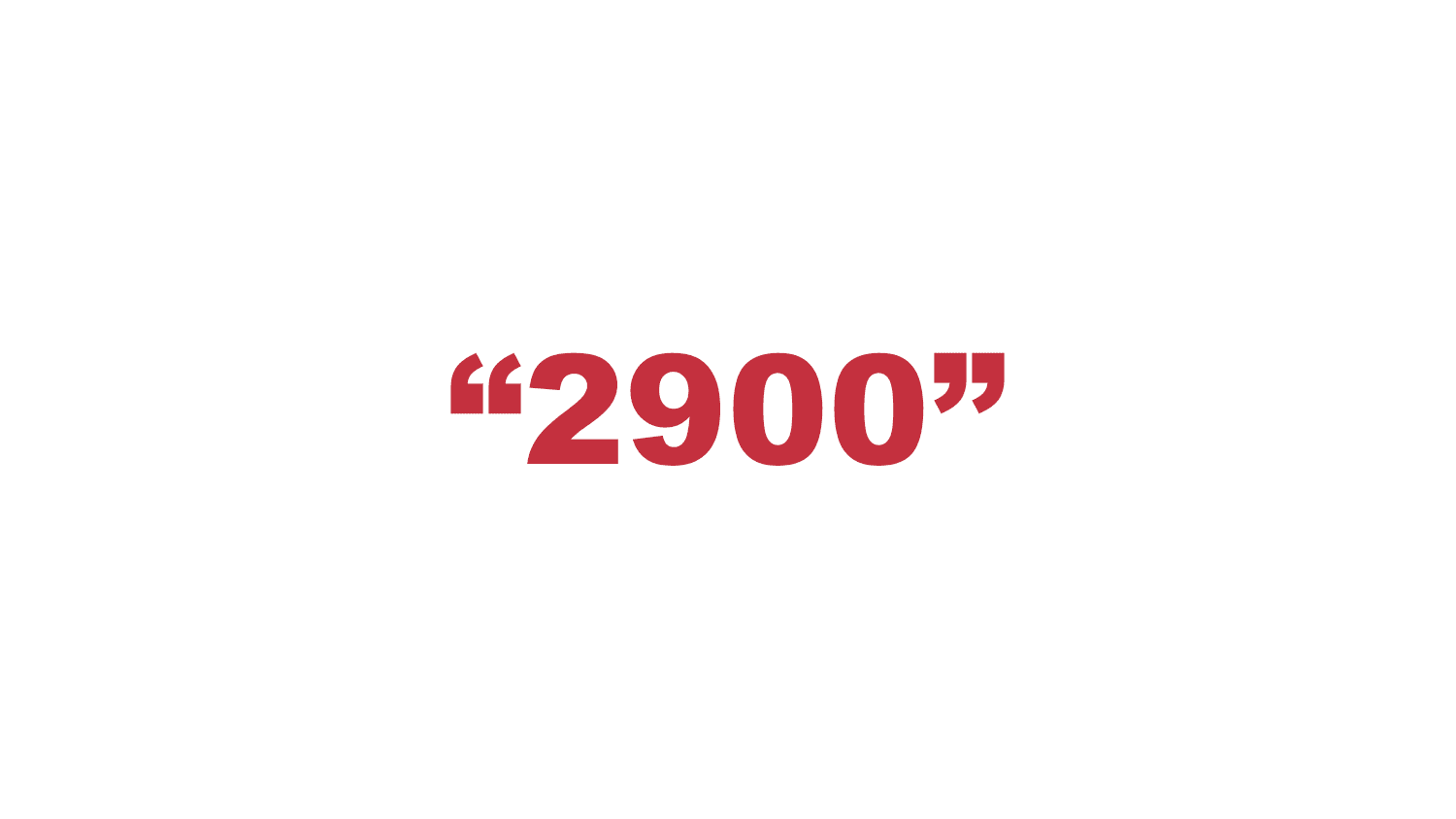 What does “2900” mean?