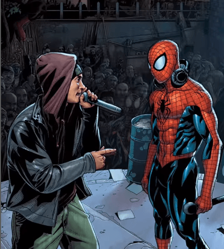 Eminem features on The Amazing Spider-Man Variant Cover