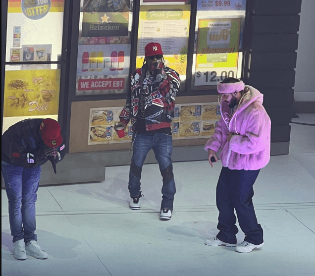 Drake welcomes Dipset onstage during his performance at Apollo Theater