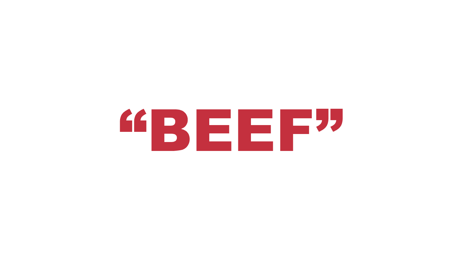 What does “Beef” mean in rap?