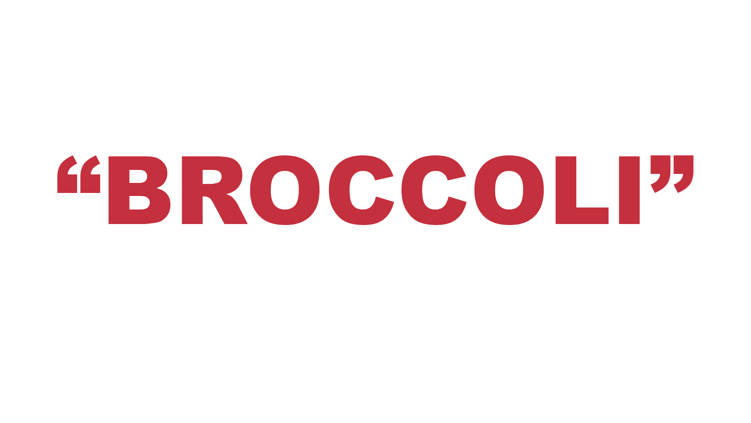 What does “Broccoli” mean in rap?