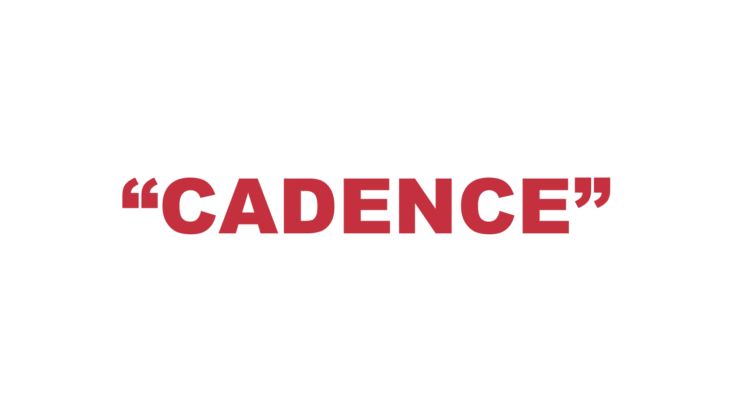 What does “Cadence” mean in rap?
