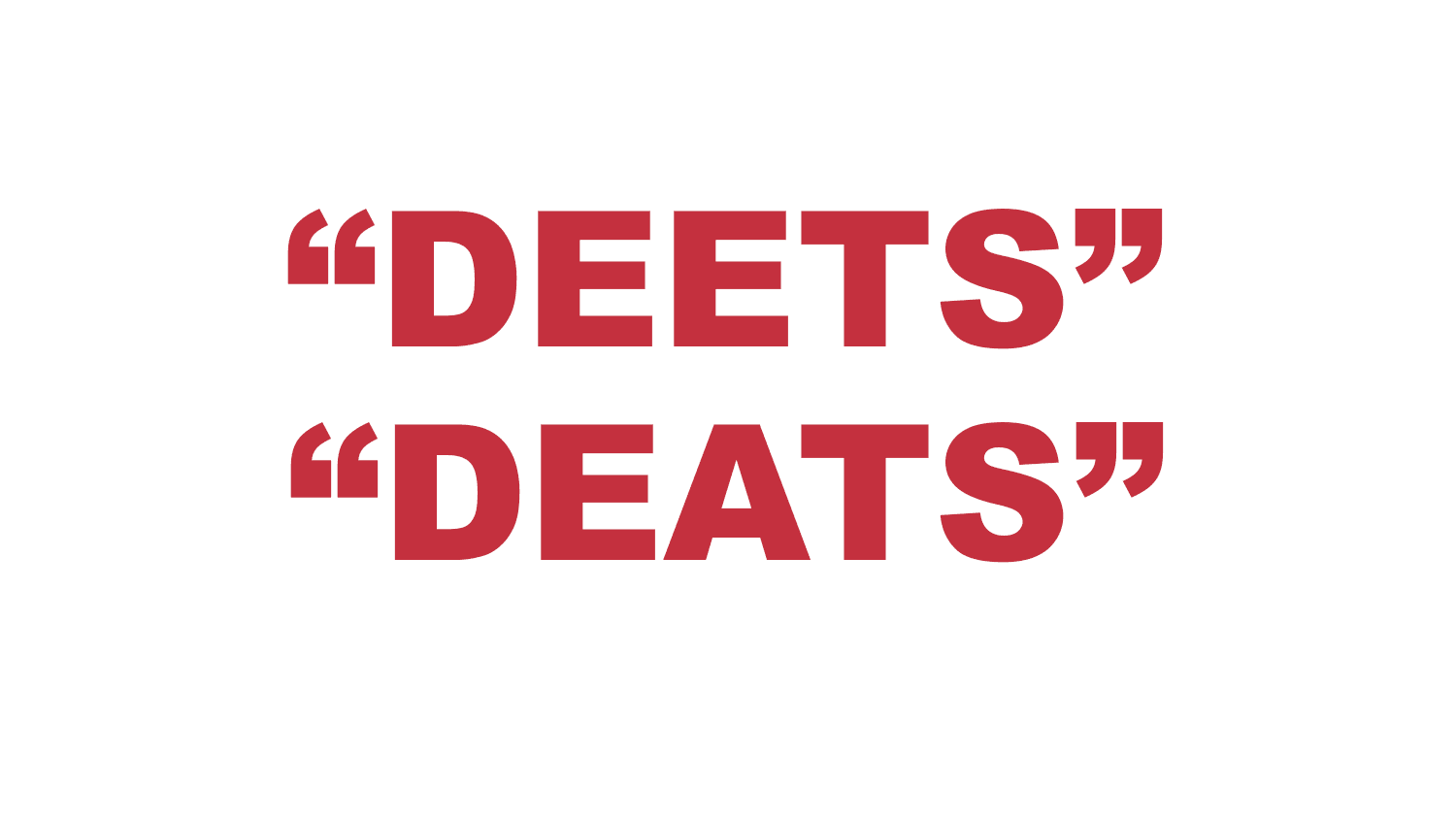 What does “Deets” or “Deats” mean?