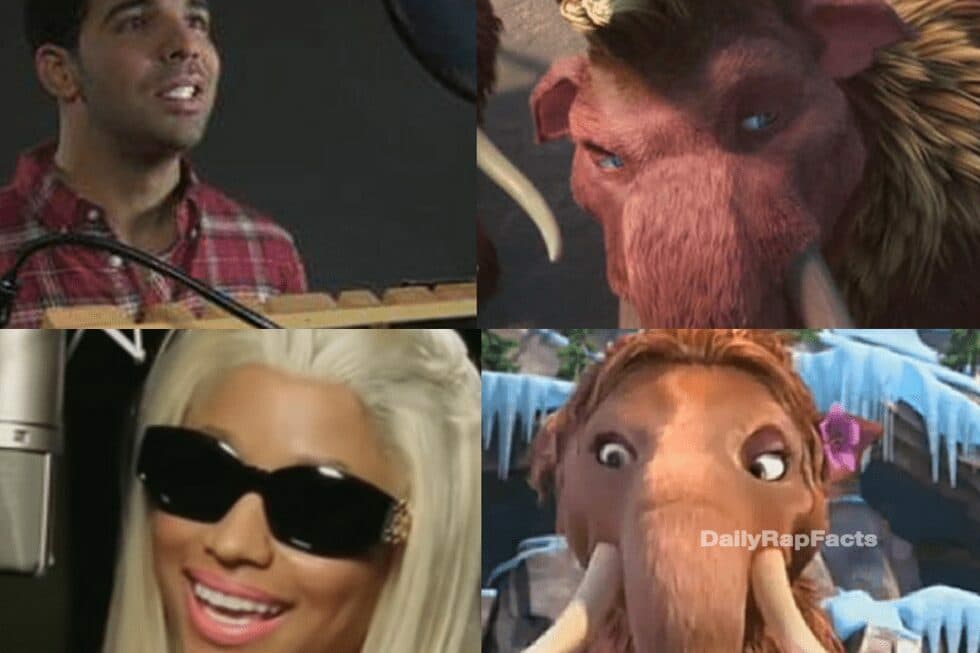 Drake voiced Ethan and Nicki Minaj voiced Steffie in ‘Ice Age: Continental Drift’