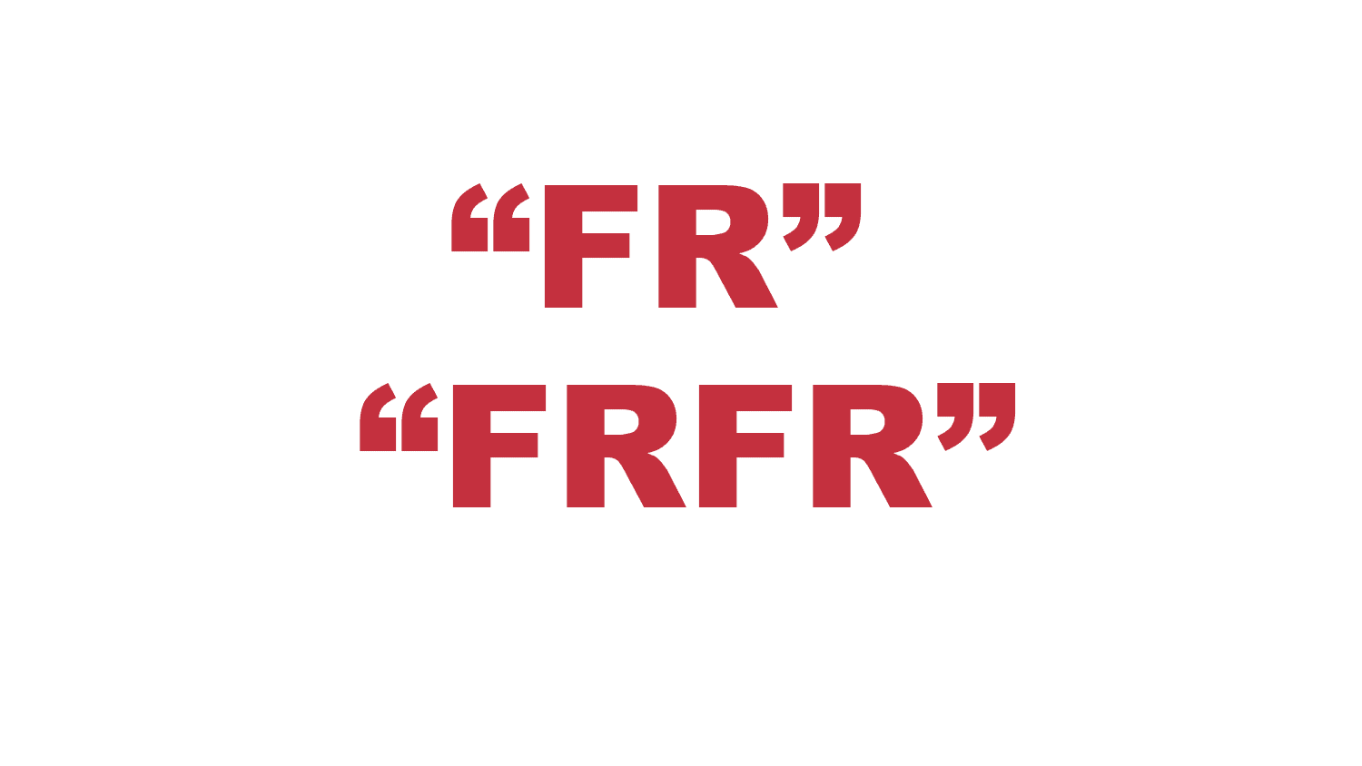 What does “Fr” and “FrFr” mean?