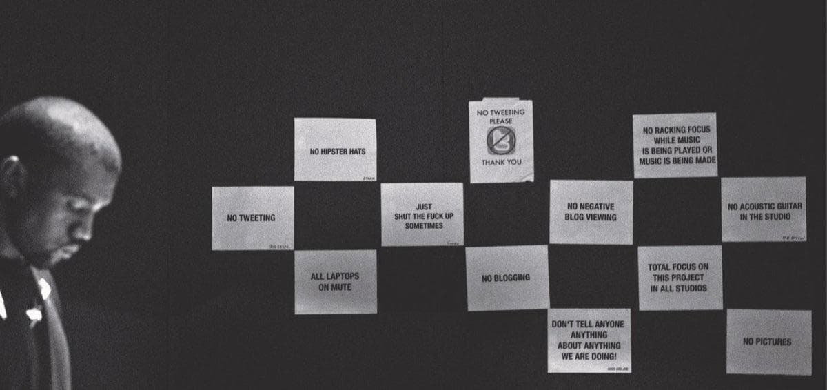 12 Kanye West studio rules during MBDTF sessions