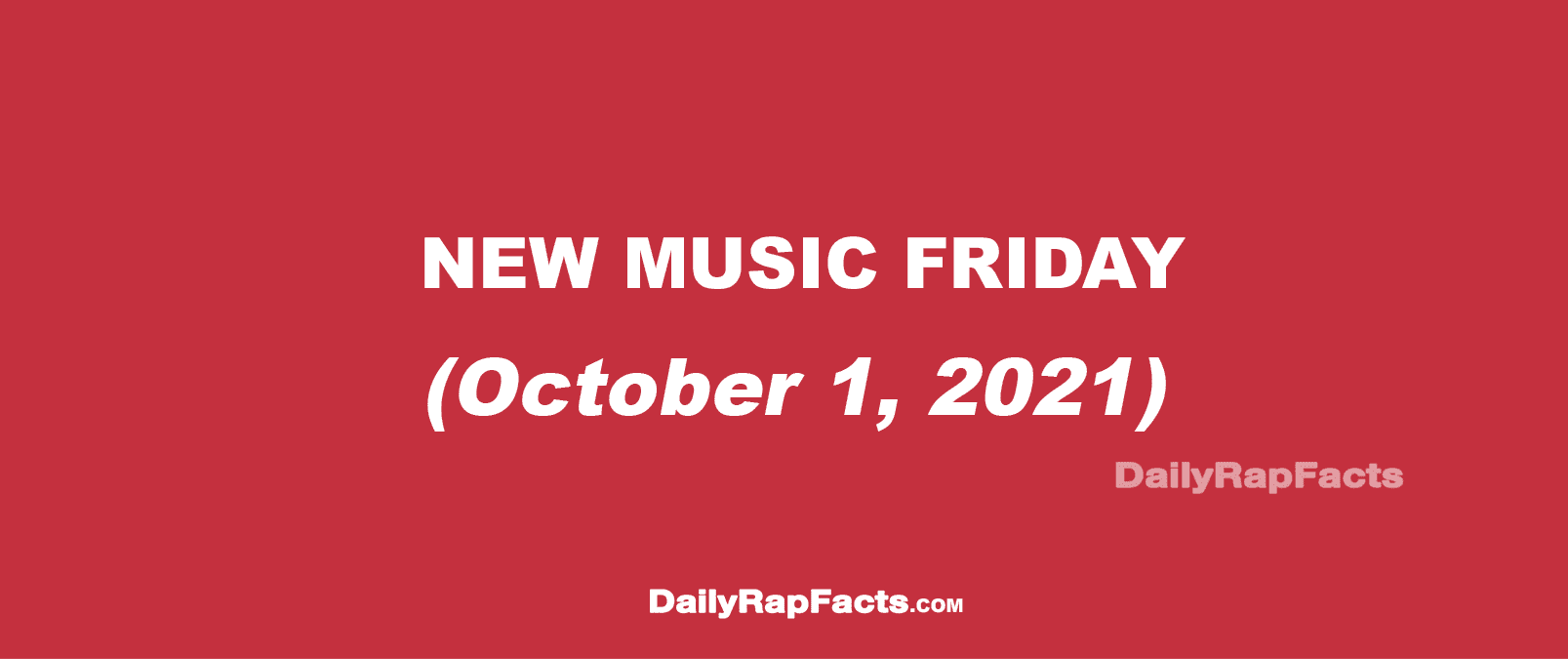 New Music Friday (October 1, 2021)