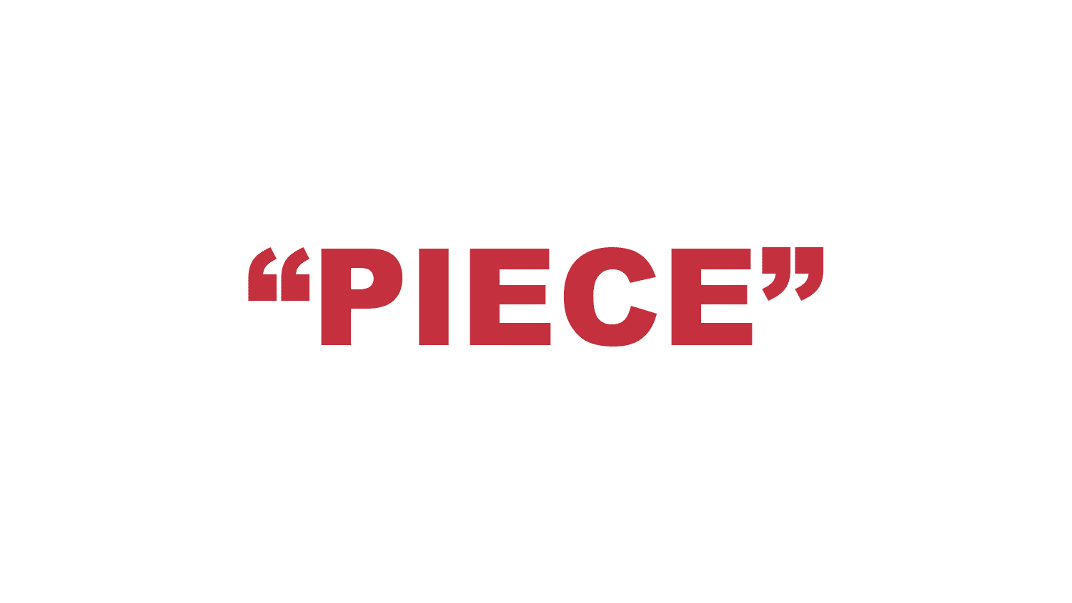 What does a “Piece” mean in rap?