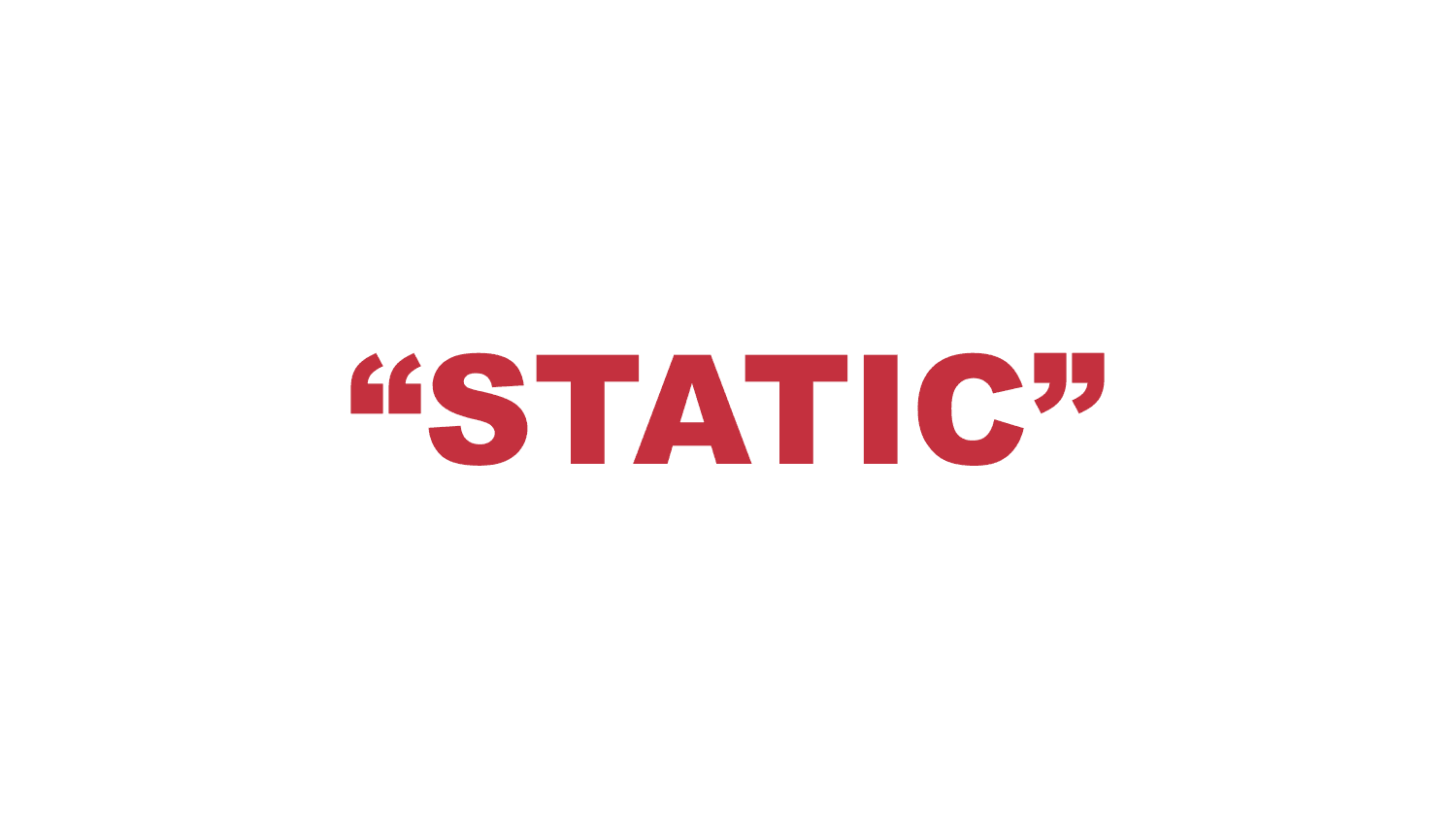 What does “Static” mean in rap?