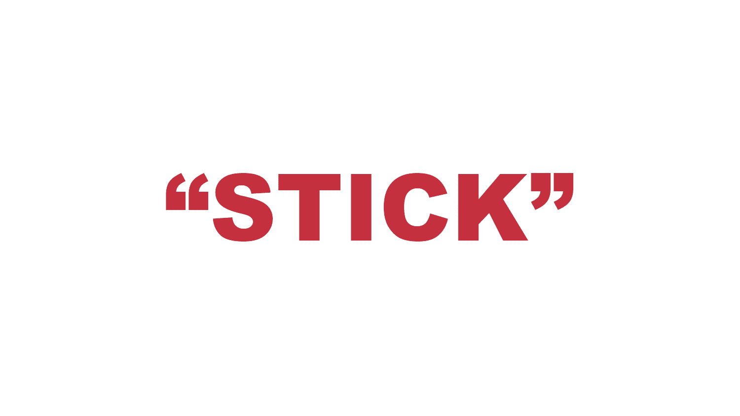 What does a “Stick” mean in rap?