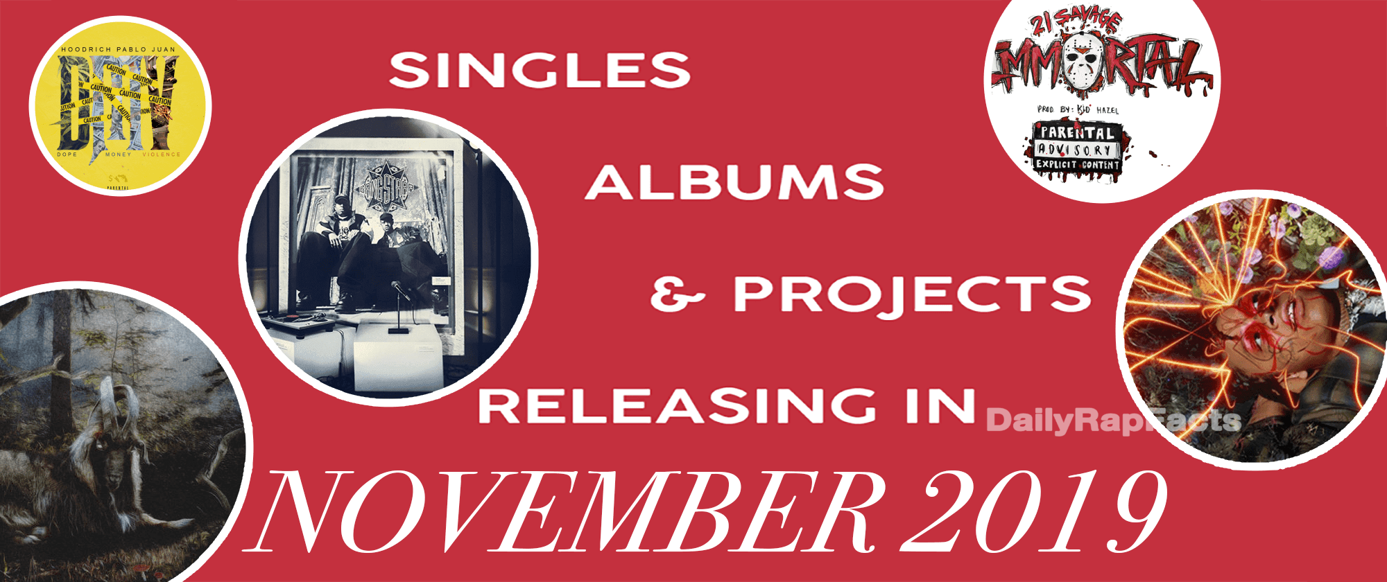 Singles, Albums, & Projects releasing in November 2019