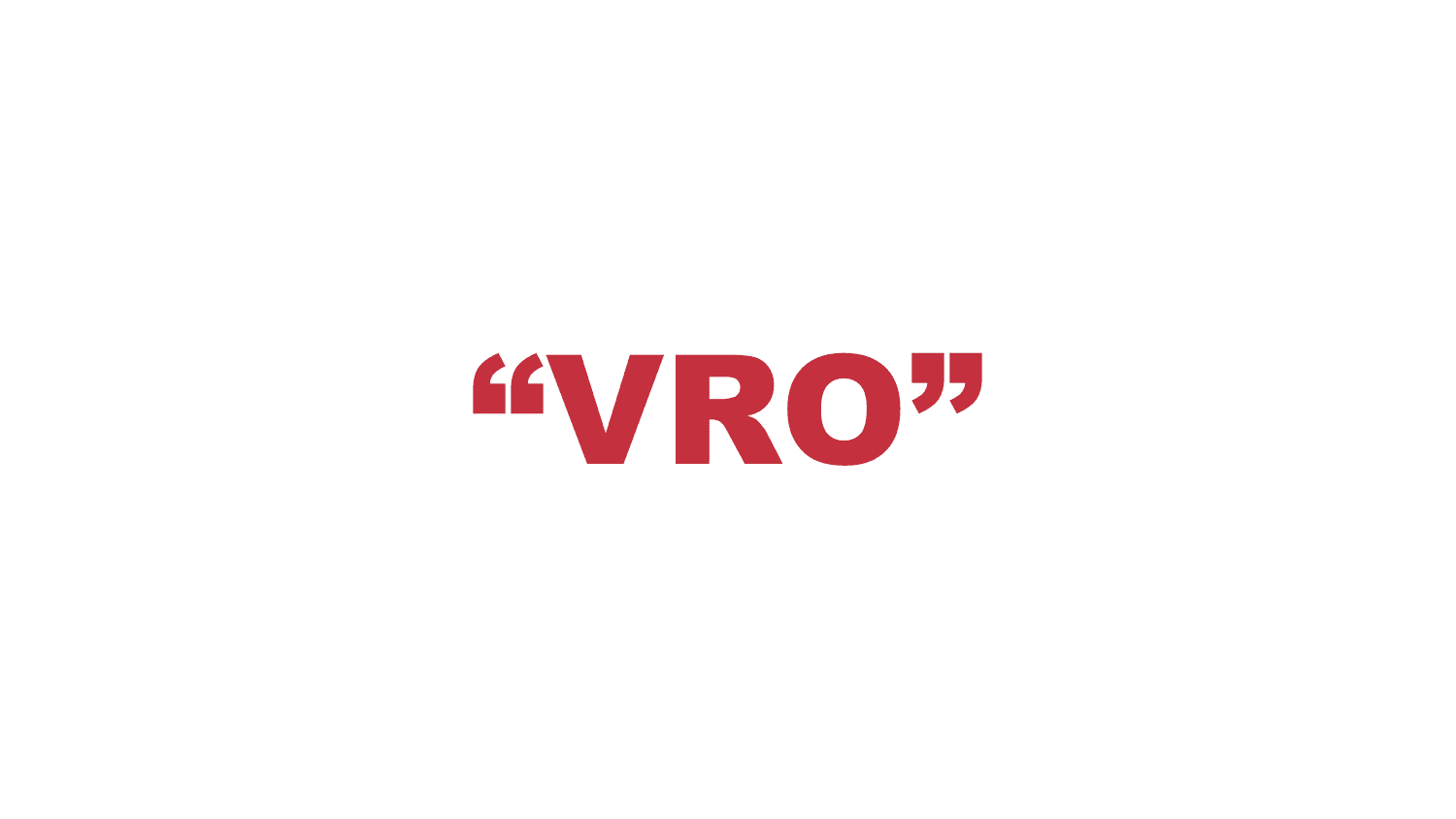 What does “Vro” mean?